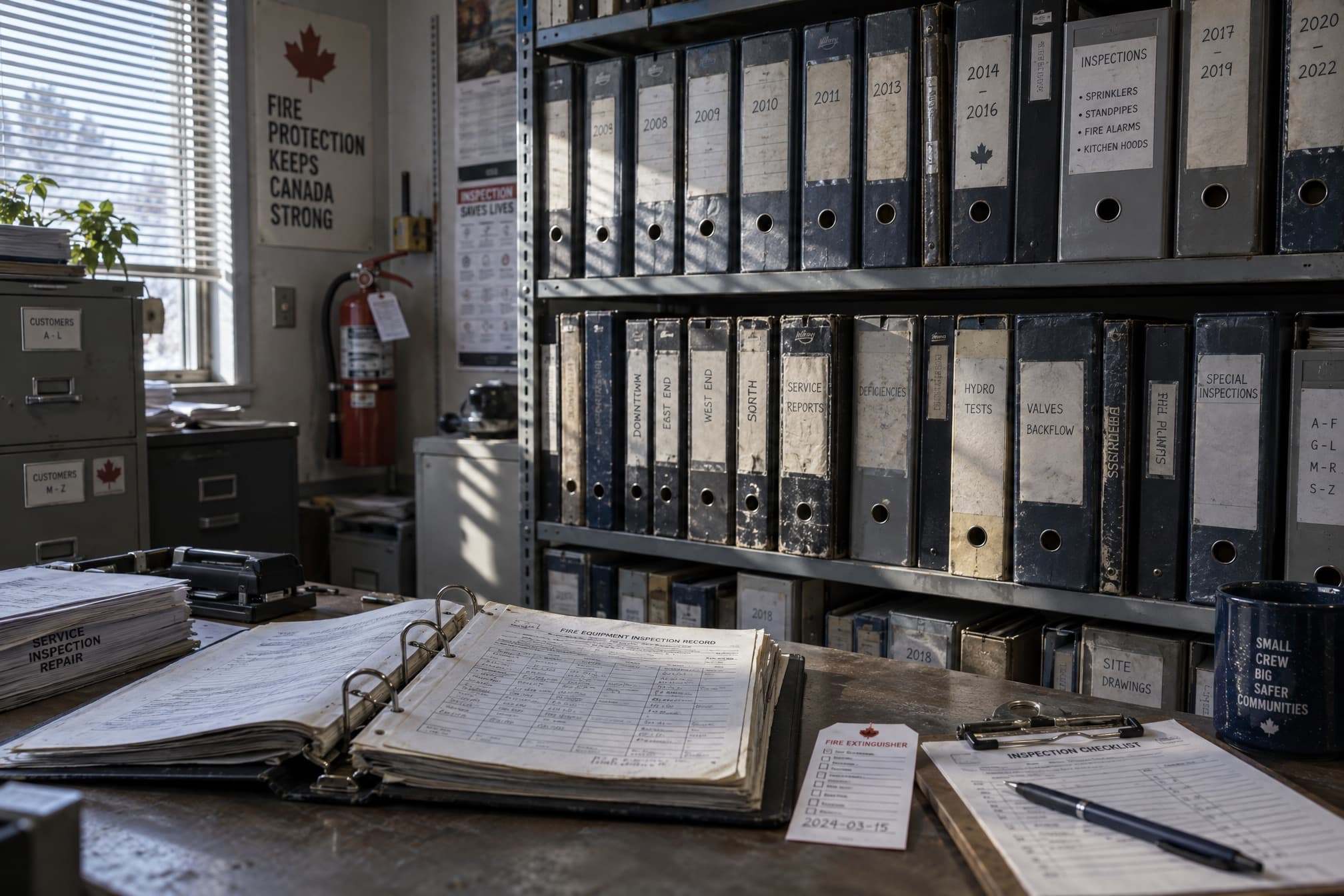 Four decades of inspection records kept on file at Harex